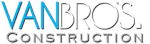 Van bros construction company logo