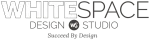 White space design studio company logo
