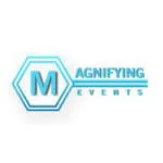 Magnifying events company logo