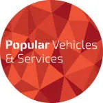 Popular vehicles and services company logo