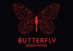 The butterfly design studio company logo