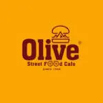 Olive street food cafe company logo