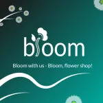 The blooms flower shop in kochi company logo